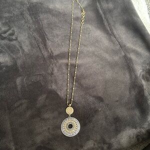 Lucky brand necklace gold and silver